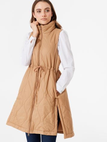 Ärmellose Daunenjacke in Beige Ärmellose Daunenjacke in Beige Rinascimento