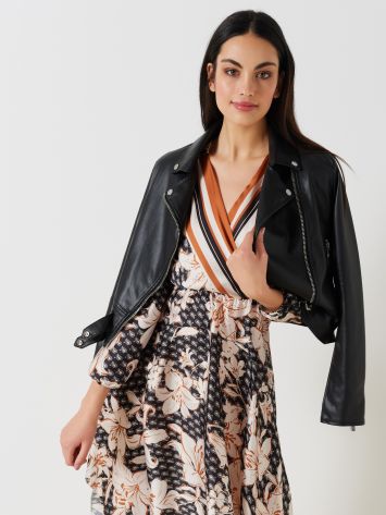 Faux Leather Jacket  Rinascimento