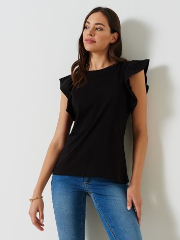 T-shirt with Cap Sleeves  Rinascimento
