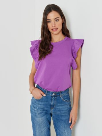 T-shirt with Cap Sleeves  Rinascimento