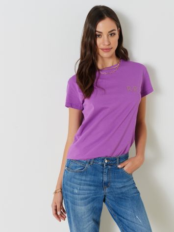 Single-colour T-shirt with Logo  Rinascimento