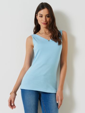 Single-colour Tank Top  Rinascimento