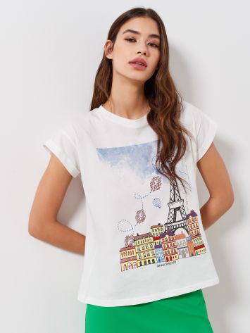 Camiseta «Paris je t'Aime»  Rinascimento