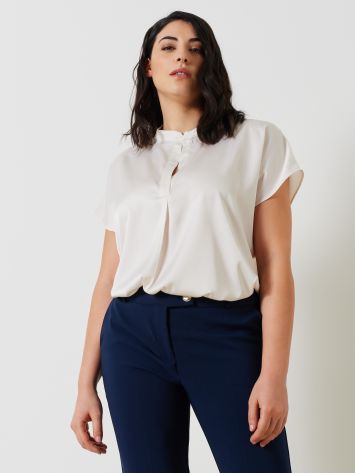 Curvy Satin Blouse  Rinascimento