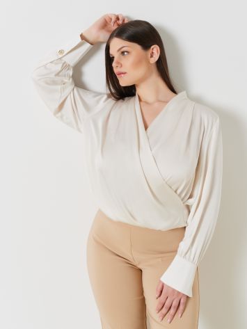 Blusa Curvy in Raso  Rinascimento