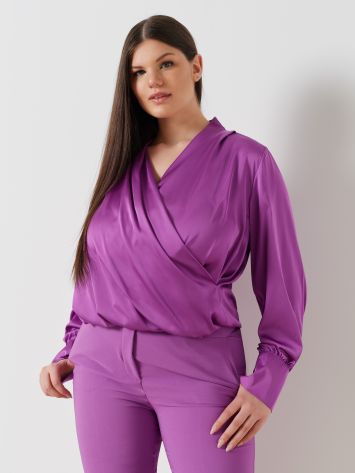 Blusa Curvy in Raso  Rinascimento