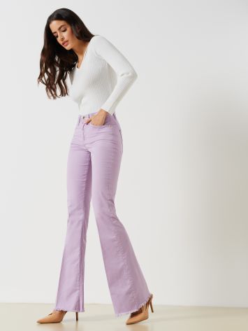 Flared Cotton Trousers   Rinascimento