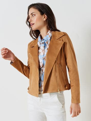 Suede-Effect Jacket  Rinascimento