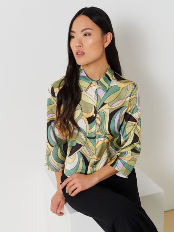 Sixties Print Shirt   Rinascimento