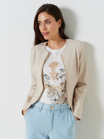 Faux Leather Jacket  Rinascimento