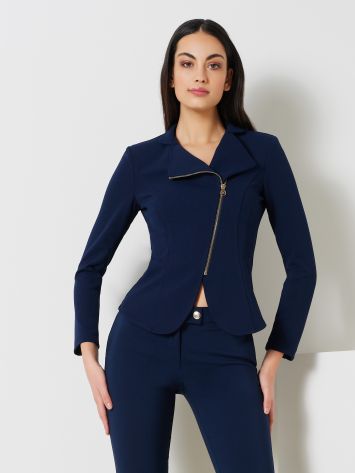 Jacket with Blue Zip  Rinascimento