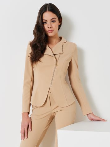 Jacket with Beige Zip  Rinascimento