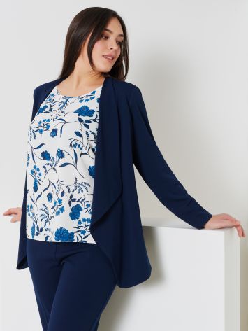 Giacca Curvy Elasticizzata Effetto Cardigan  Rinascimento