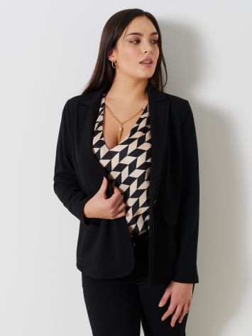Veste curvy élastique à un bouton  Rinascimento