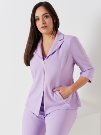 Veste curvy élastique avec fermeture éclair  Rinascimento