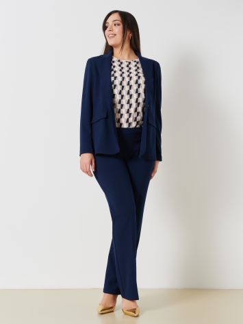 Pantalone Curvy Elasticizzato con Fascione Elastico  Rinascimento