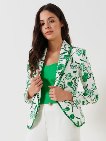 Floral Print Jacket  Rinascimento
