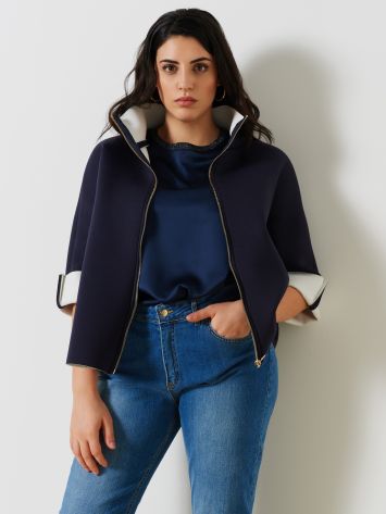 Petite cape curvy en néoprène  Rinascimento