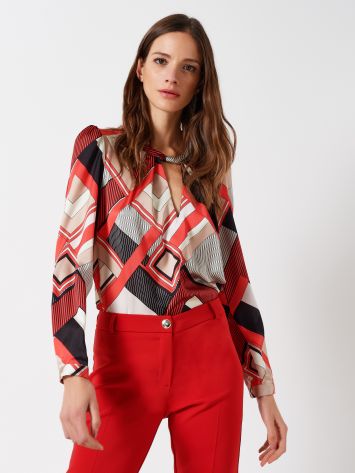 Geometric Print Blouse  Rinascimento