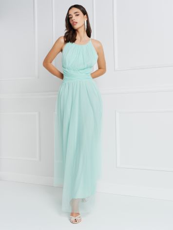 Aqua Green Tulle Rinascimento atelier Dress  Rinascimento
