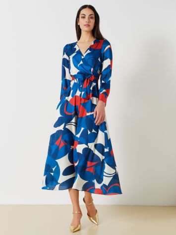 Dress with print Abstract  Rinascimento
