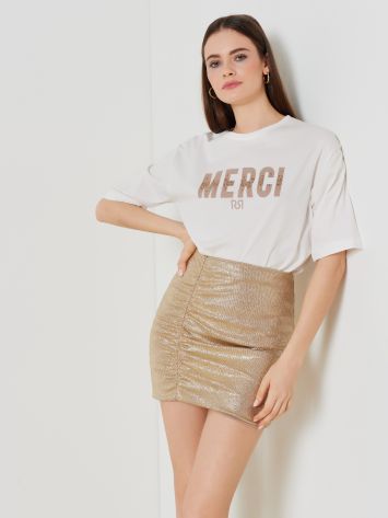 Merci Cotton T-shirt  Rinascimento