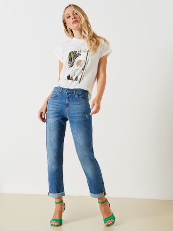 Boyfriend Fit Jeans  Rinascimento
