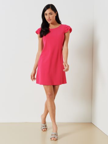 Short A-line Dress with Ruffle  Rinascimento