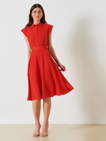 Chemise Midi Dress with Belt  Rinascimento
