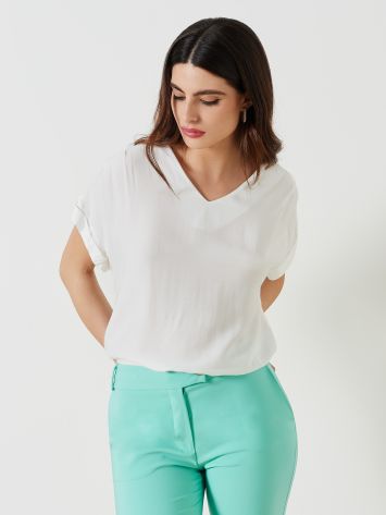 V-neck Blouse  Rinascimento