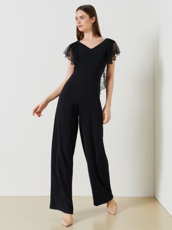 Jumpsuit with Lace Inserts  Rinascimento