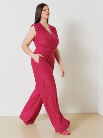 Lurex Knit Curvy Jumpsuit  Rinascimento