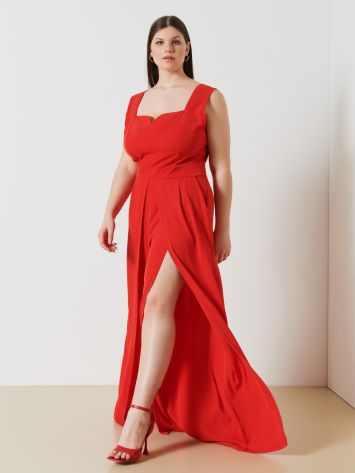 Palazzo Jumpsuit in Flowy Fabric  Rinascimento