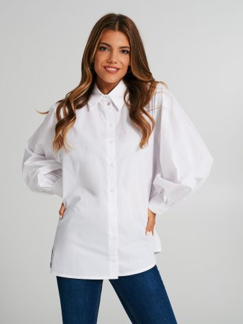 Blouse with puff sleeves  Rinascimento