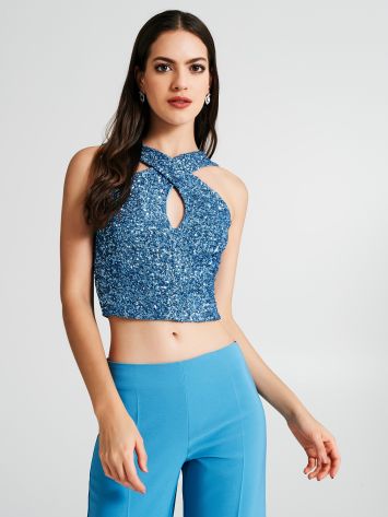 Tulle and sequined dress  Rinascimento