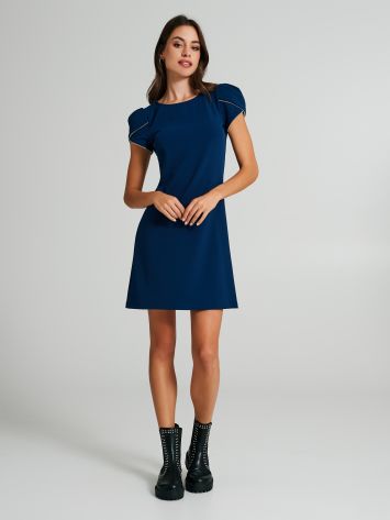 Mini robe avec fermetures éclaires et manches  Rinascimento