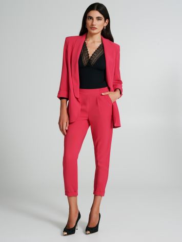 Skinny-Hose mit gesmoktem Design  Rinascimento