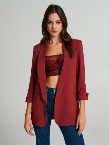 Veste sans boutonnage en tissu technique  Rinascimento