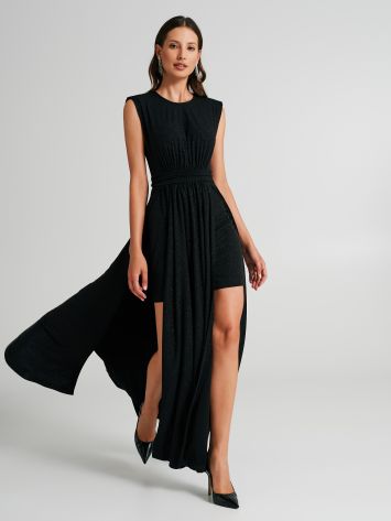Glittery dress with panel  Rinascimento