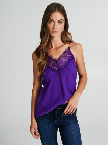 Top with lace insert   Rinascimento