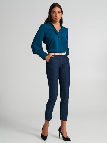 Jeans skinny elasticizzato con impunture  Rinascimento