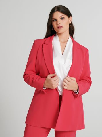 Curvy open jacket with buttons  Rinascimento