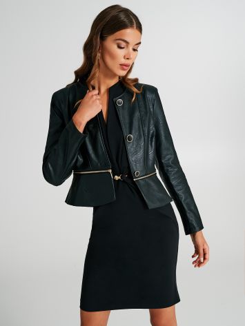 Faux leather jacket  Rinascimento