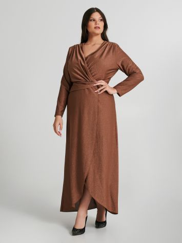 Curvy Empire-Waist Lurex Dress  Rinascimento