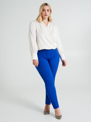 Curvy skinny trousers in technical fabric  Rinascimento