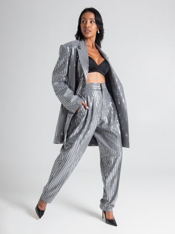 Slouchy pinstripe trousers  Rinascimento
