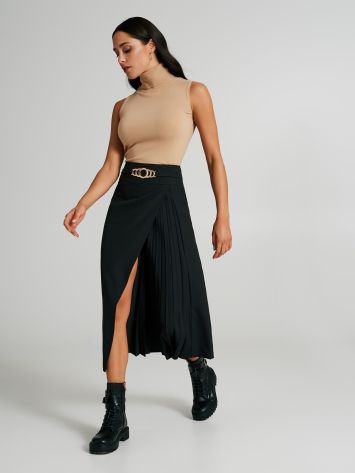 Pleated wrap skirt  Rinascimento