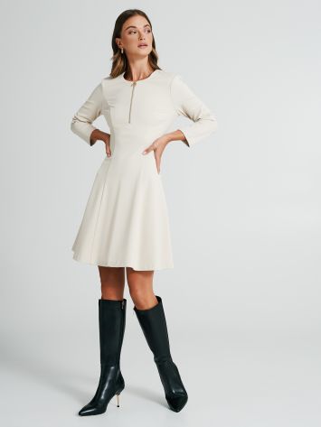 A-line dress with zip   Rinascimento