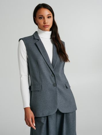 Long pinstripe waistcoat  Rinascimento