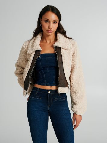 Faux sheepskin coat  Rinascimento